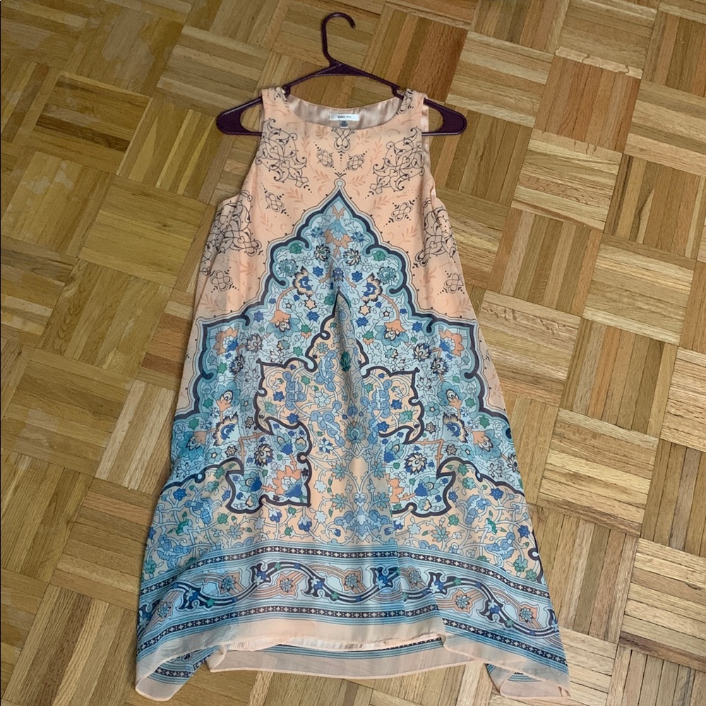 NWOT Sophie Max Pastel Sheath Dress w/ Fishtail Hem - Women’s Size XS